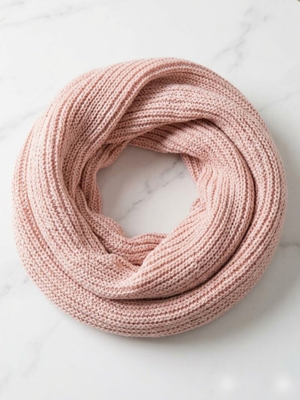 Ladies Pink Winter Scarf